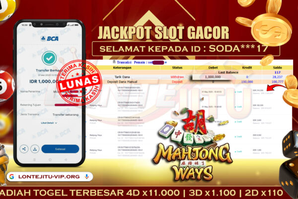 SLOT MAHJONG WAYS – LONTEJITU 1 MEI 2025
